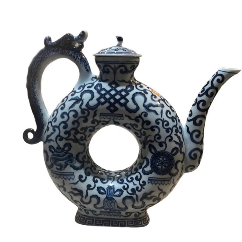 Antique Andrea Sadek circle vase/tea pot